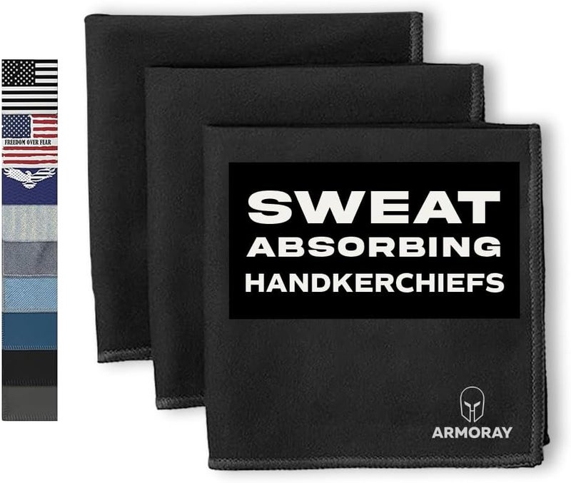 ARMORAY Sweat Absorbing Towel Handkerchief – Quick-Dry Microfiber Gym Towels for Face, Hands & Body – Workout Towel for Men, Sport Rag, Perfect for Tennis, Pickleball & Sauna Use by Women - Image 1